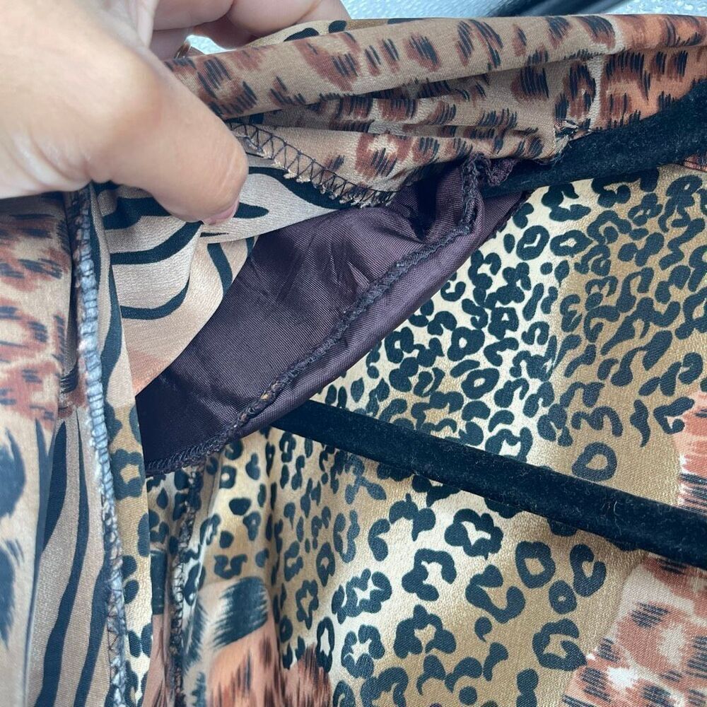 Vintage Barrie Stephens Animal Print Blazer Size 8 | Lightweight Jacket - Picture 13 of 14